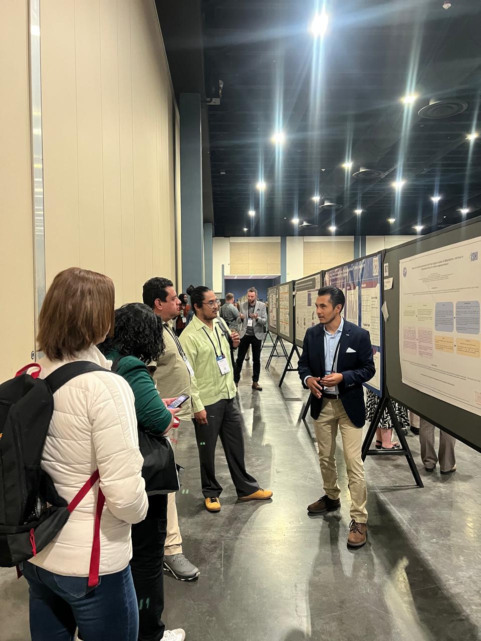 Guillermo Ortiz at ISHI poster session